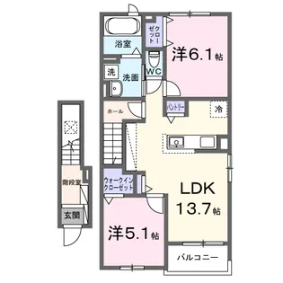 ステラ守山【2階】の間取り