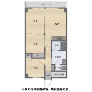 サウスヒル【3階】の間取り