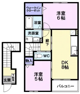 リベネディーレ【2階】の間取り