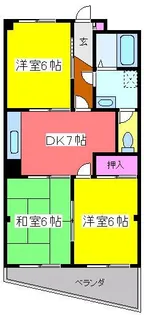 プラムフラワーガーデン【3階】の間取り