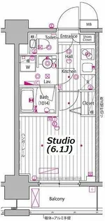 ガーラ・プレシャス川崎【5階】の間取り