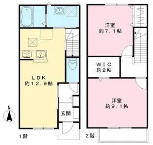 ユアメゾン ル フォレ壱番館の間取り