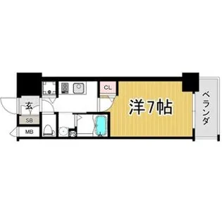 エスリード西九条レジデンス【8階】の間取り
