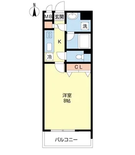 サイプレス【8階】の間取り