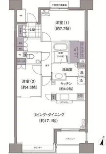 アビティ目黒【4階】の間取り