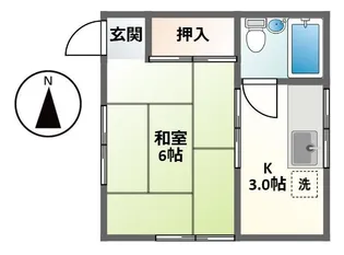 ハイツコバト【1階】の間取り
