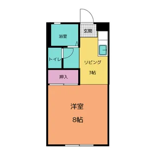 サンヴェール道悦【1階】の間取り