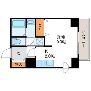 デュオ ヴェール【3階】の間取り