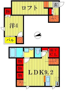 CB柏KAJIN【1階】の間取り