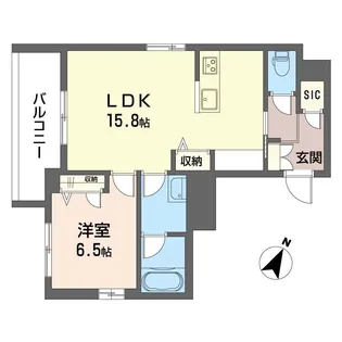 新築:ボン リジエール【3階】の間取り