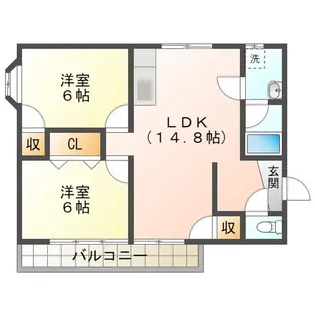 BEリバービル【2階】の間取り