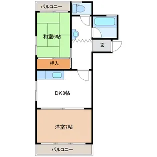 ファミール長江【4階】の間取り