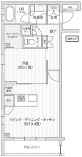 レジディア笹塚II【2階】の間取り