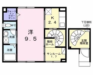 シティーライトI【2階】の間取り