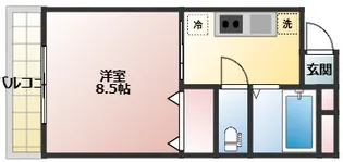 プレステージ高島【2階】の間取り