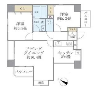 PLUS・OnE プラスワン【10階】の間取り