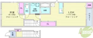 ALLOGGIO【2階】の間取り