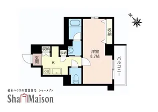 メゾン パサニア【6階】の間取り
