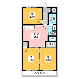 大恵第3マンション【3階】の間取り