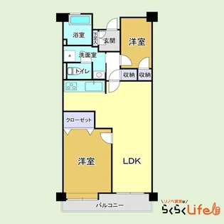 なとりプラザ中原【7階】の間取り