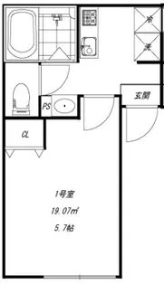 クレサージュ新松戸II【1階】の間取り