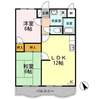 コモドハイツ【3階】の間取り