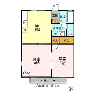 ファーストハイツ福王台【1階】の間取り