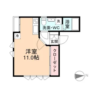 ルイ・ロデレール【3階】の間取り