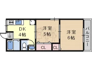 メゾンドエフシー【2階】の間取り