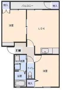 ステージ6 E棟【2階】の間取り
