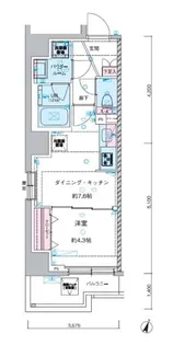ジェノヴィア幡ヶ谷【7階】の間取り