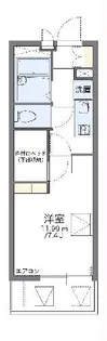 レオパレスインフィニティ前橋南【3階】の間取り