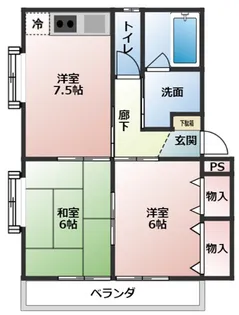 ブルーミングハイツ【2階】の間取り
