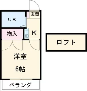 ジュネス芦谷【1階】の間取り