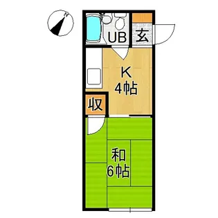 ハイネス松森B【2階】の間取り