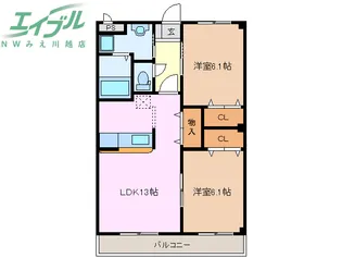 ステラ川越【2階】の間取り