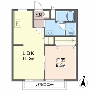 ソレジオKawakami【2階】の間取り