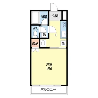 フィフティストームマンション下小塙【2階】の間取り