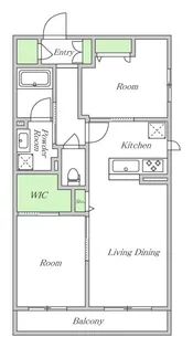 シャーメゾン ストラーダ【1階】の間取り