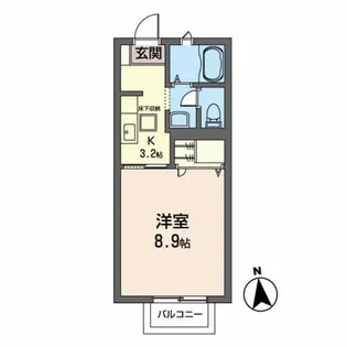 パルシオ サウス【1階】の間取り