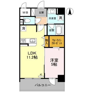 THE MED【4階】の間取り