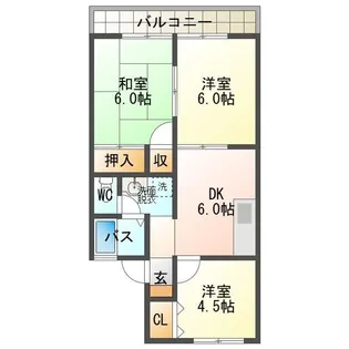 セジュールベル【2階】の間取り