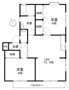 KグランドールD棟【1階】の間取り