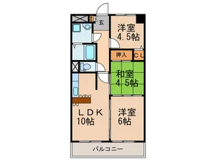 ツインコートM【1階】の間取り
