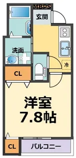 フジパレス西宮鳴尾II番館【2階】の間取り