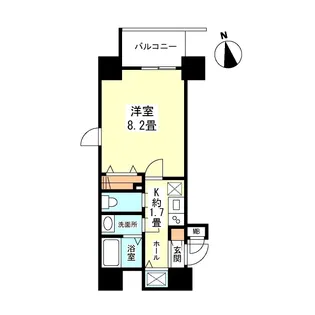 ガーラプレイス新宿御苑【6階】の間取り