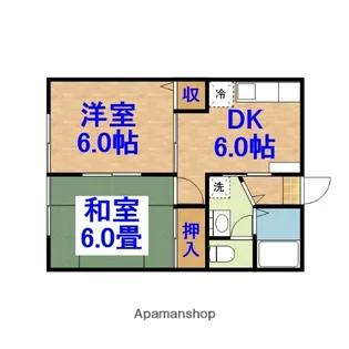エンジェルハイツ東部台 A棟【1階】の間取り