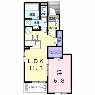 サン ウォーム II【1階】の間取り