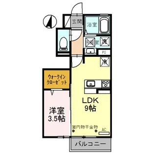 クロワール【1階】の間取り