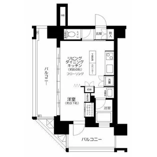 グラサージュ横濱リヴィエール【3階】の間取り